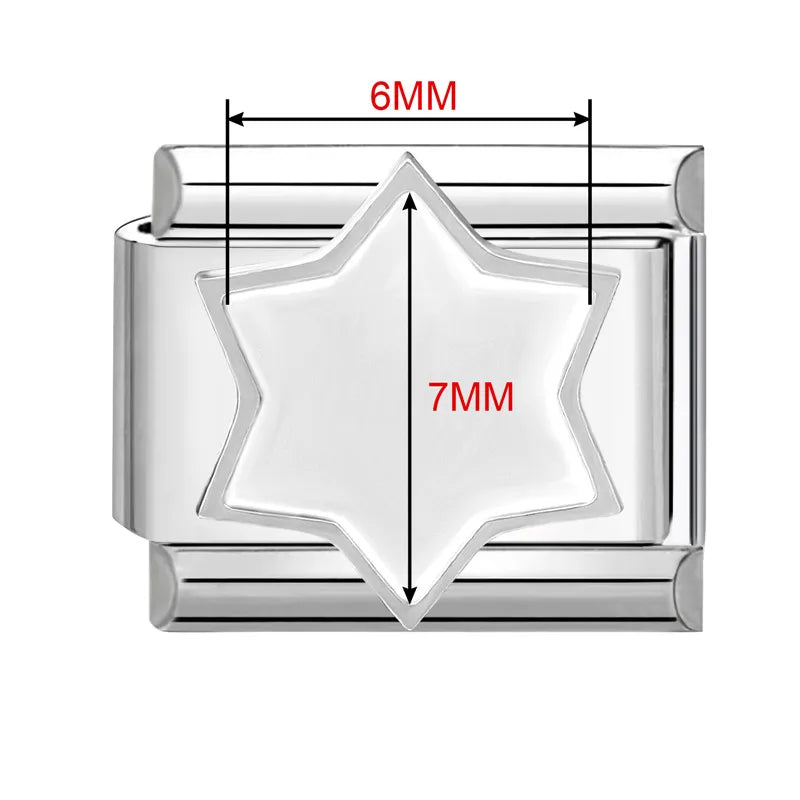 2026 New Stainless Stee Bracelet Italian Charms DIY personalized photo picture frame creation titanium splicing module bracelets Qme Style 18