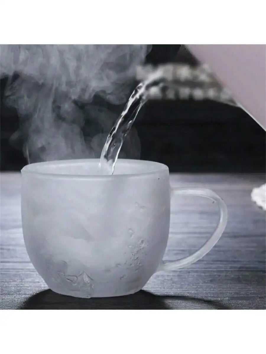 150- Heat Resistant Borosilicate Glass Mug Double Wall Coffee Cup Qme