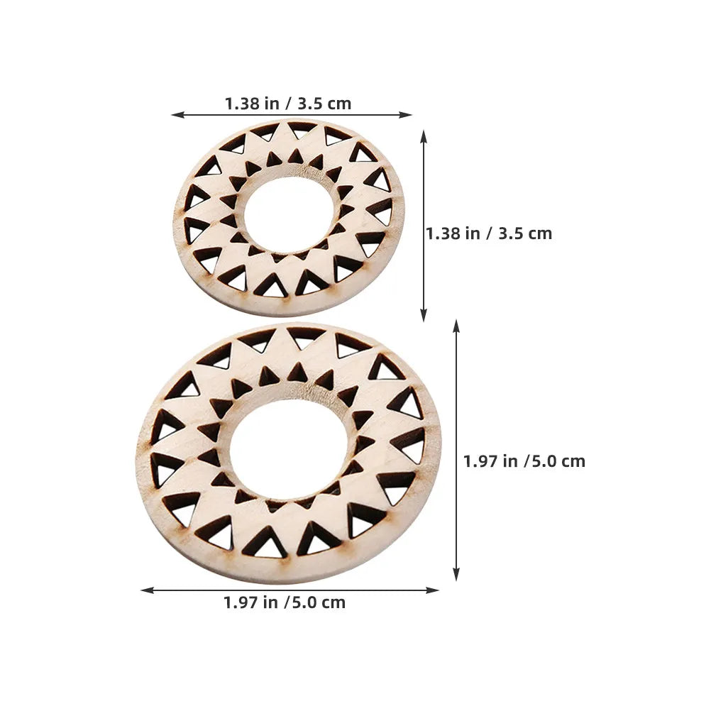 30Pcs Wooden Crystal Sphere Display Stand Laser Engraved Rustic Decorative Base for Meditation Witchy Altar Mystic Ball Holder Qme