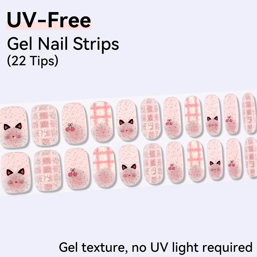 22Tips Full Cover Nail Stickers Valentine's Day Love Polish Sticker Qme BSA-0357