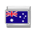 2025 Fashion Photo Italian Charm Bracelet 9mm Diy Color National Flag Series of Each Country Mexico,America,Britain,Italy,Israel Qme Style 1