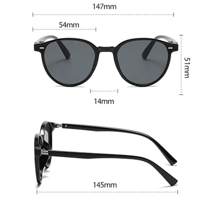 New Small Oval Women's Sunglasses Fashion Brand Women Casual Glasses Vintage Men Outdoor Sunshade Goggles UV400 Oculos De Sol Qme