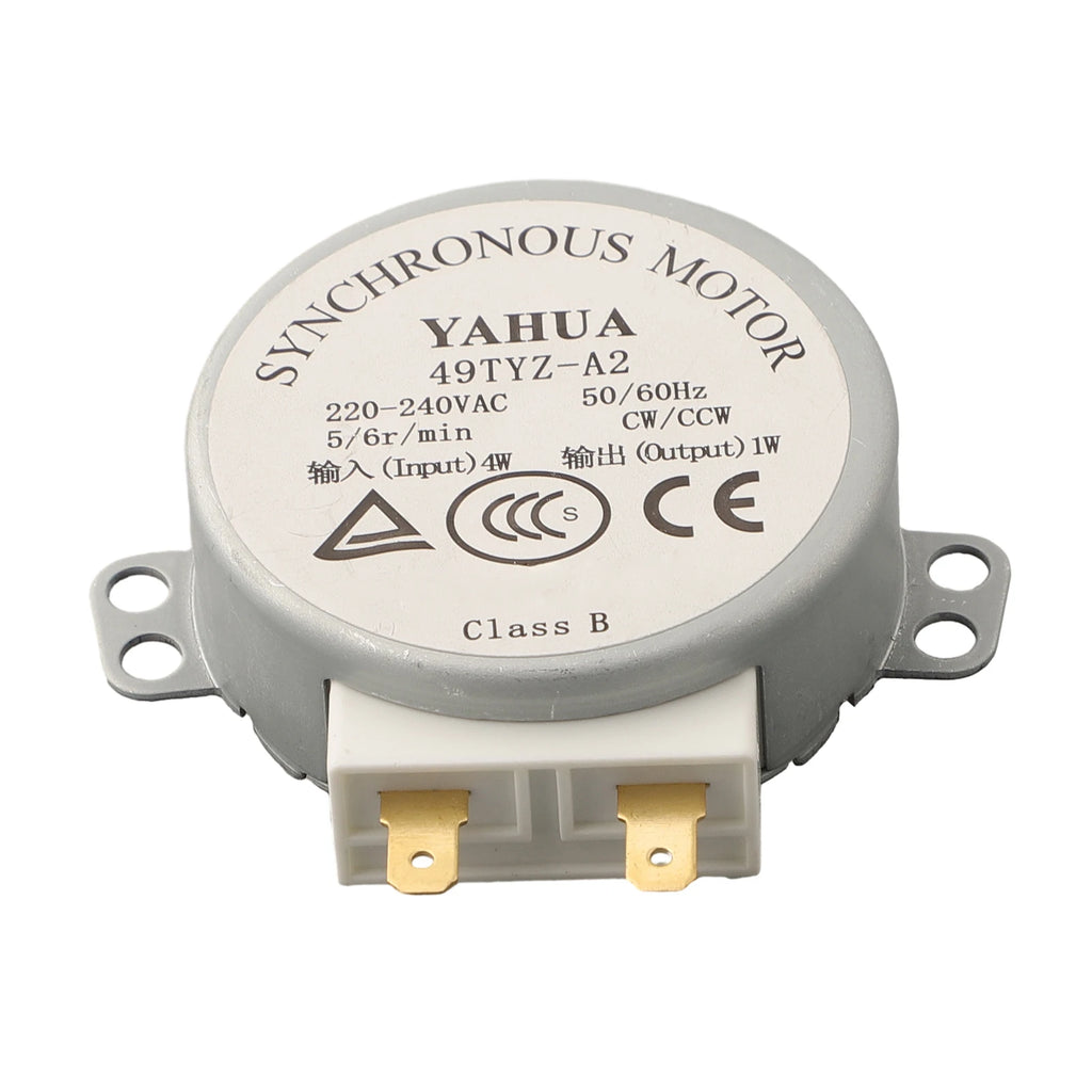 Microwave Turntable Backup Motor Compatible With1PC Microwave Turntable Backup Motor Compatible With AAC 220-240V Models 5-6 Rpm Qme