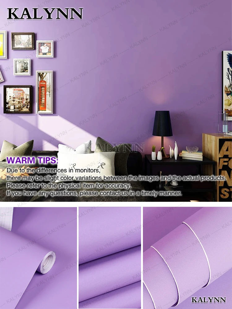 Solid Waterproof Wallpaper Room Self-adhesive Black White Wardrobe