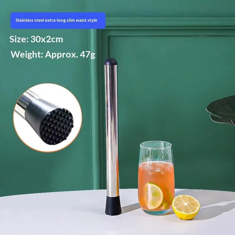 Stainless Steel Crushed Ice Hammer Multifunctional Popsicle Sticks Qme 30cm