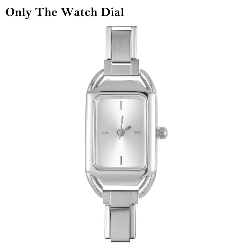 Fashion Women's Men's DIY Width Italian Elastic Charm Stainless