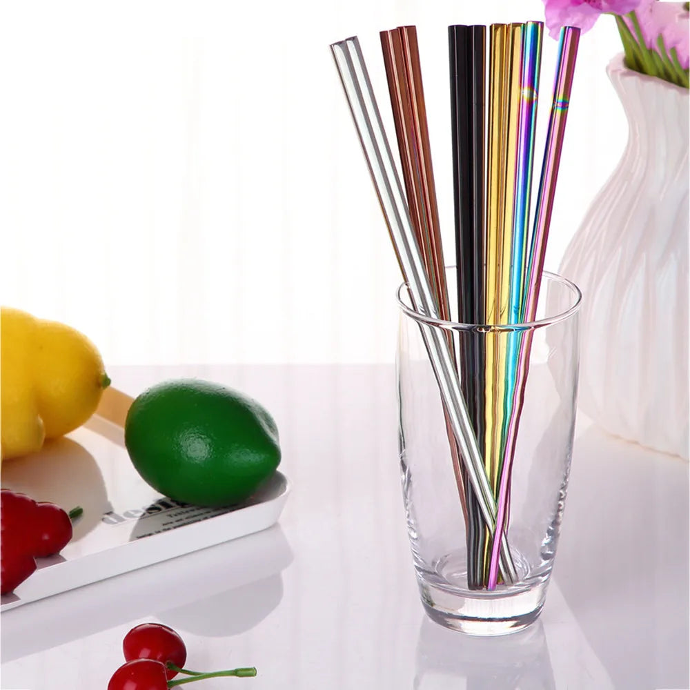 1Pair Stainless Steel Colorful Length Chopsticks Household Anti-slip Round Metal Chop Sticks Protable Outdoor Picnic Tableware Qme
