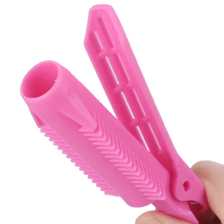 5 Pcs Magic Hair Care Rollers Hair Roots Candy Color Natural Fluffy Clip Sleeping No Heat Plastic Hair Curler Styling Tools Qme
