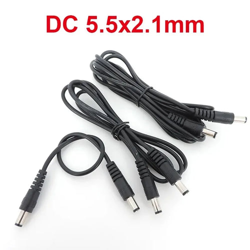 10PCS 1/2 DC line, 1/2 DC power supply line, 12Vdc monitoring power supply shunt branch line, LED1/2 power supply line Qme White