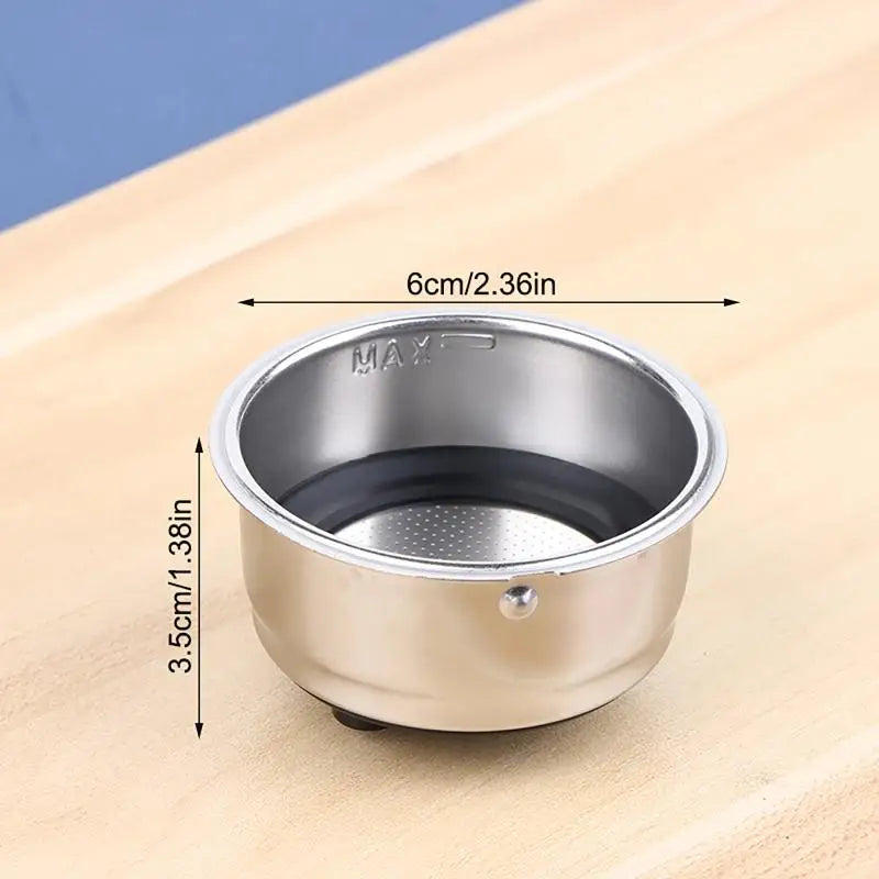 1 2 Cup Coffee Filter Basket 304 Stainless Steel Portafilter Espresso Qme 2cup
