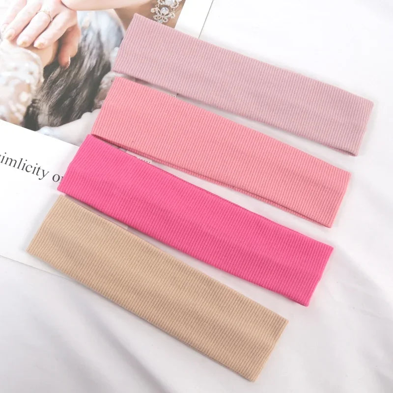 Simple Sports Headbands Women Cute Wash Face Make-up Fitness Running Qme A7