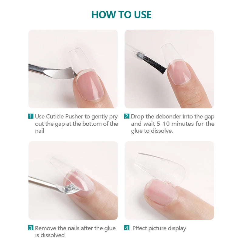 Nailpop Removeing False Nails Debonder Glues Rhinestone Remover Nail Qme