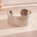 Vintage Ginkgo Leaf Butterfly Open Cuff Bangle Gold Silver Wide Statement Bracelet For Women Boho Party Jewelry Qme A3