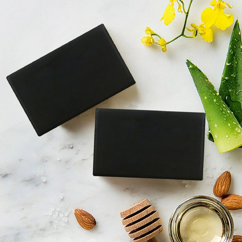 100g African Black Charcoal Soap Handmade Soap Bamboo Charcoal Black Soap Clean Body Black Charcoal Soap Organic Charcoal Soap Qme