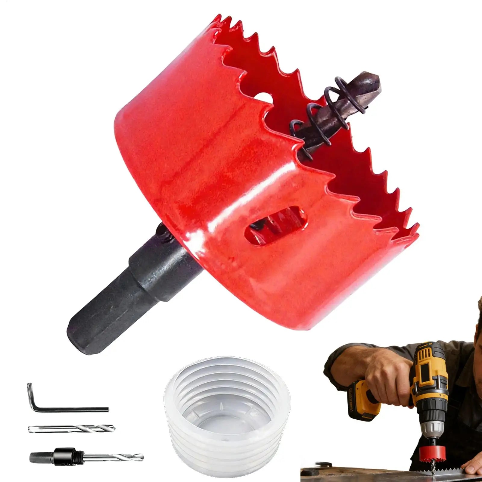Hole Saw Dust Collector Drilling Accessories Drill Catcher Home Qme