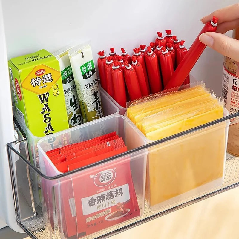 Food Case Container Kitchen Organizer Storage Boxs Refrigerator Fresh Qme
