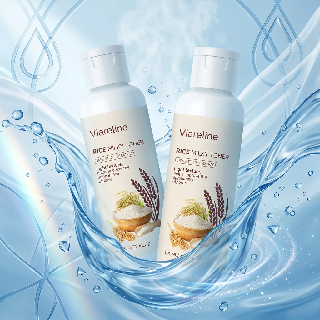 Viareline Rice Milky Toner Anti Dryness Repair Barrier Soothing Qme