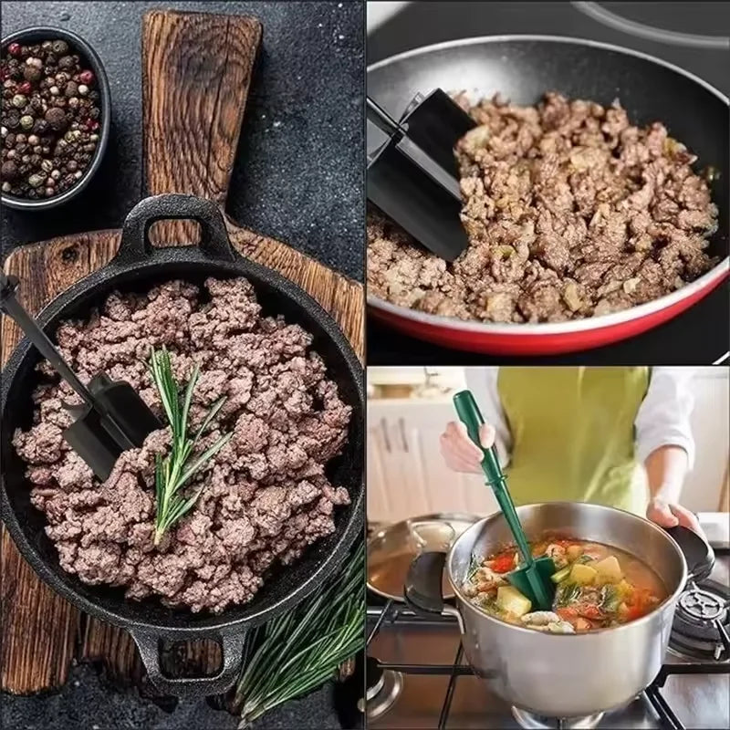 Meat Chopper Hamburger Chopper Premium Heat Resistant Masher And Smasher For Hamburger Meat Ground Beef Ground Turkey Potato Qme
