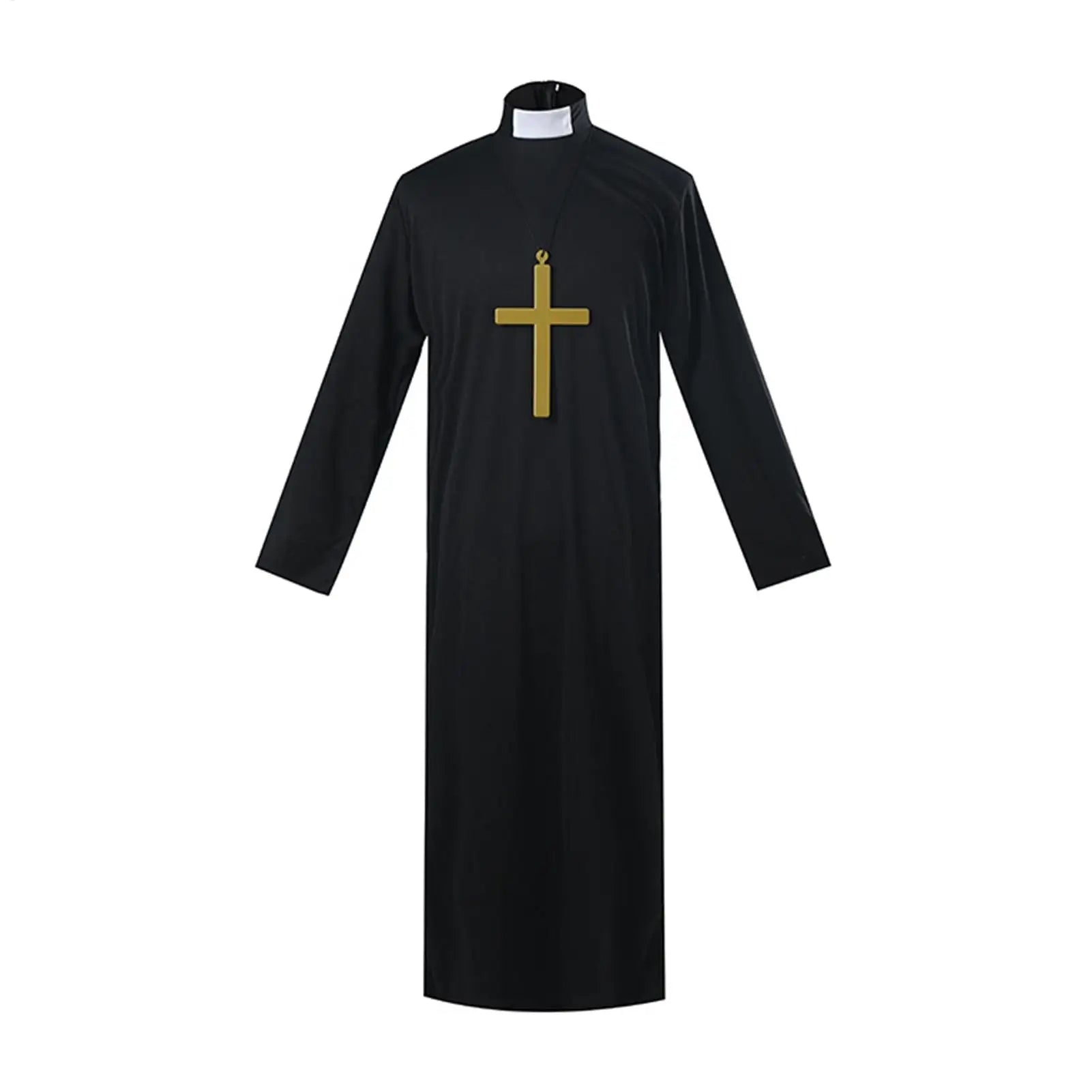 Nun Costume Cross Pendant Necklace Headpiece Costume Nun Headpiece Set for Women Adults Halloween Party Church Event Religious Qme