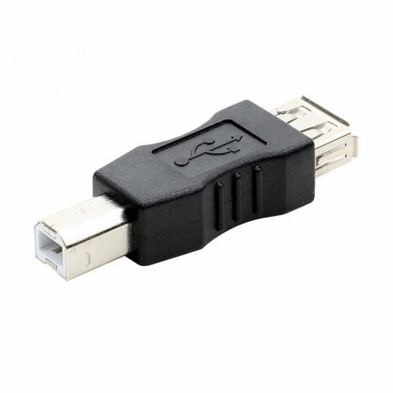 10PCS USB 2.0 A Male & A Female to B Female Printer Print Converter Adapter Connector USB 2.0 Port Retail wholesale Qme female to male China Mainland
