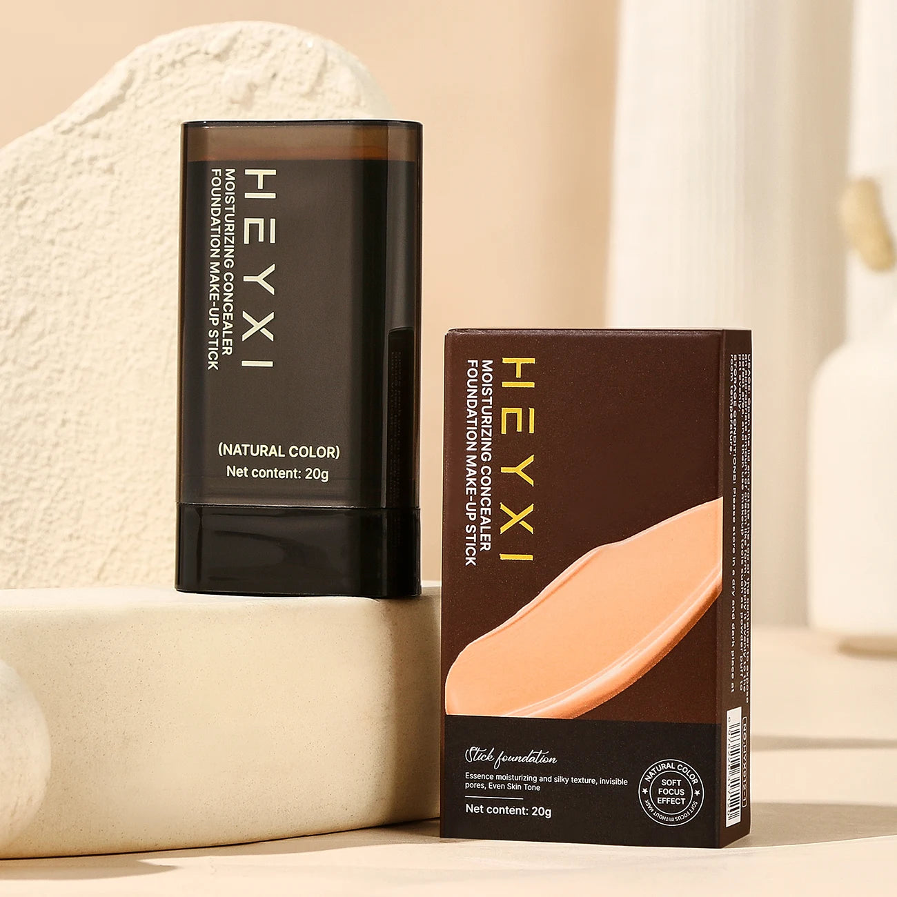 Foundation Make-up Stick Concealer Matte Surface All Skin Types Qme