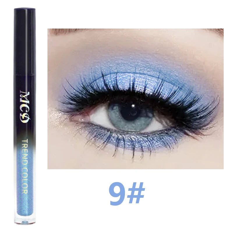 13-Shade Waterproof Liquid Eyeshadow Palette Shine Long-lasting Qme 9
