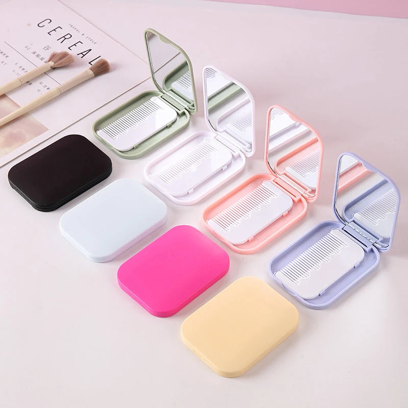 Comb Girl Makeup Tools Vanity Miror Small Mirror Solid Fashion Qme