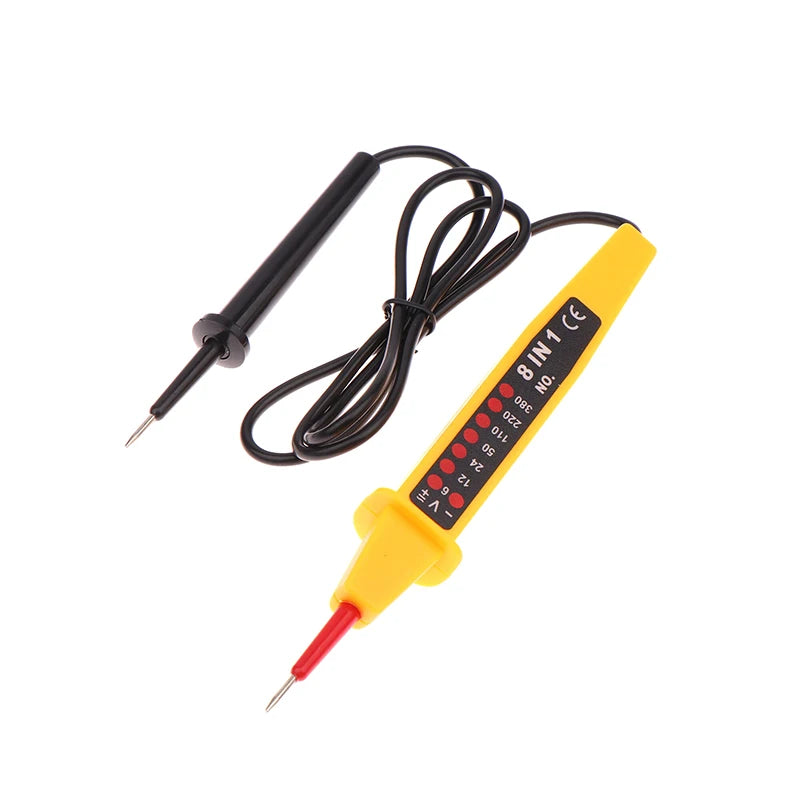 8-In-1 Tester Voltage AC DC 6-500V Auto Electrical Pen Circuit Qme