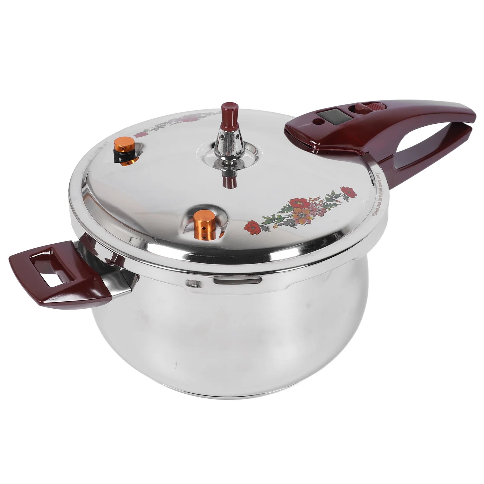 Pressure Cooker Stainless Steel 80KPA Pressure Cooker Ergonomic Handle Multiple Security Guard for Home Use 6/7/9/11L Qme