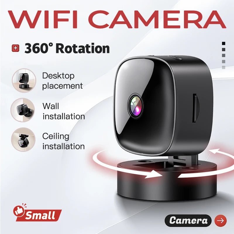 HD Wifi Smart Monitor Surveillance Cameras Remote Camcorders Video Qme