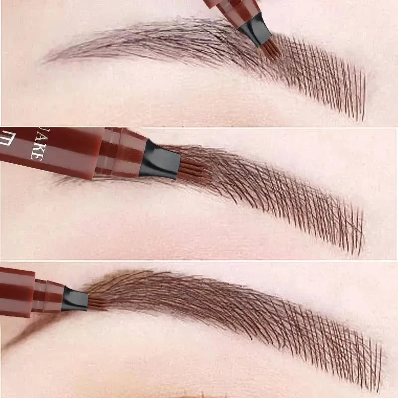 Four-pronged Eyebrow Pencil Four-end Long-lasting Non-smudged Qme
