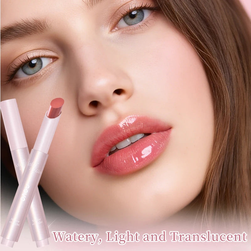 Moisturizing Mirror Lipstick, Nourishing Lip Glaze, Long-Lasting Waterproof Non-Stick Cup, Highpigment Lip Gloss,All Skin Types Qme
