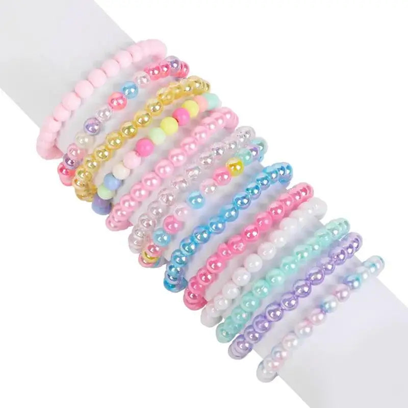 10- Colorful Beads Bracelet Kids Girls Goodie Pinata Filler Baby Qme