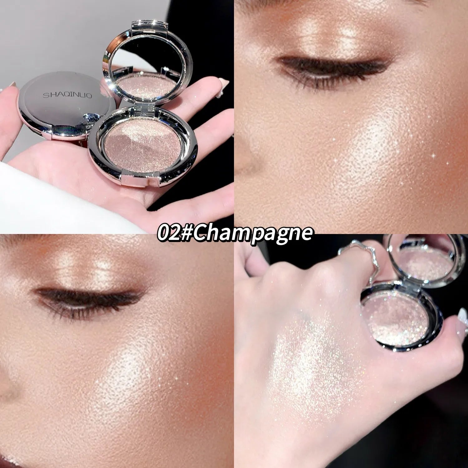 SHAQINUO Highlighter Cream Radiant Shimmer Powder Smooth Potato Mash Qme S9069-02