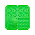 Pet Licking Plate Slow Food Pad Silicone Tableware Bowl Suction Cup Qme Green