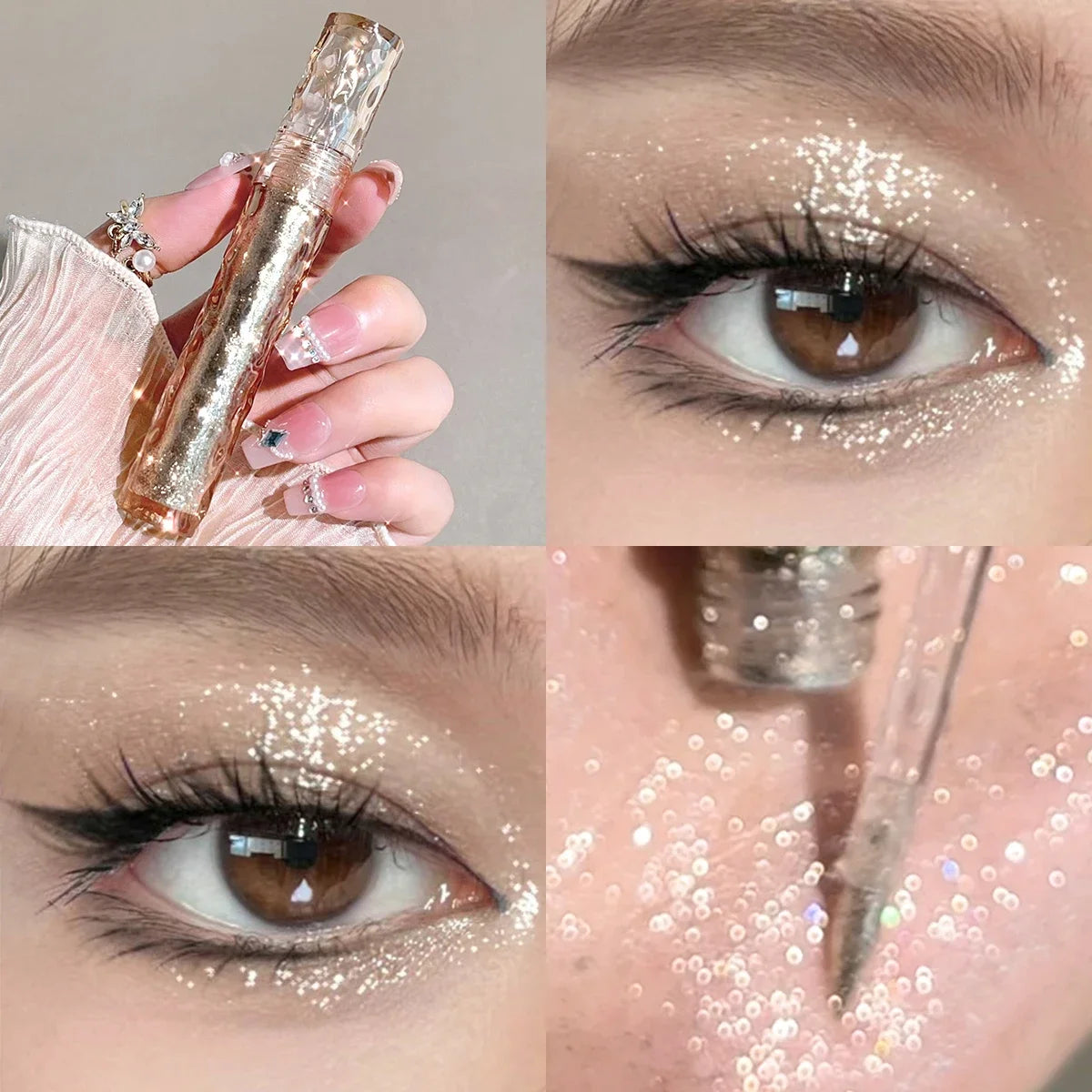 HISYI Colorful Star Flash Eyeshadow Pearlescent Sequins Brighten Eye Qme 01