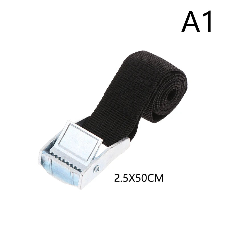 Buckle Tie-down Belt Cargo Lashing Straps Car Motorcycle Bike Metal Qme 25X500MM