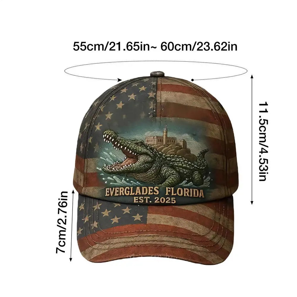 Baseball Hat Alligator Design Dad Hats For Men Wide Brim Sun Protection Headwear For Hiking Work Casual Fitness Golf Outdoor Qme A China Mainland