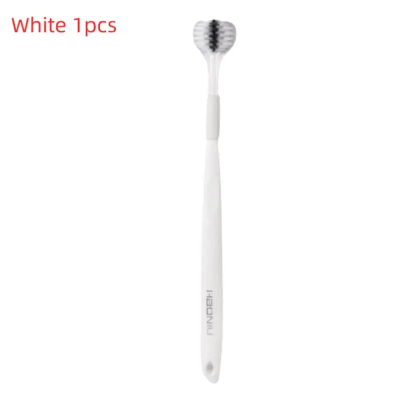 U-shaped 1 2 4 Toothbrush Soft Bristles Efficient Dental Cleaning At Qme 1pcs White