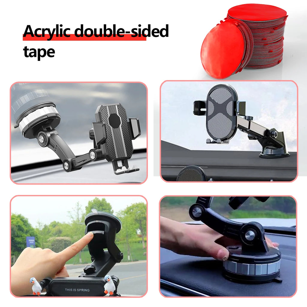 Extra Strong Sticky Adhesive Sticker Pads for Car Dashboard Suction Cup Mounts, Durable Mounting Double-Sided Circle Tape Qme