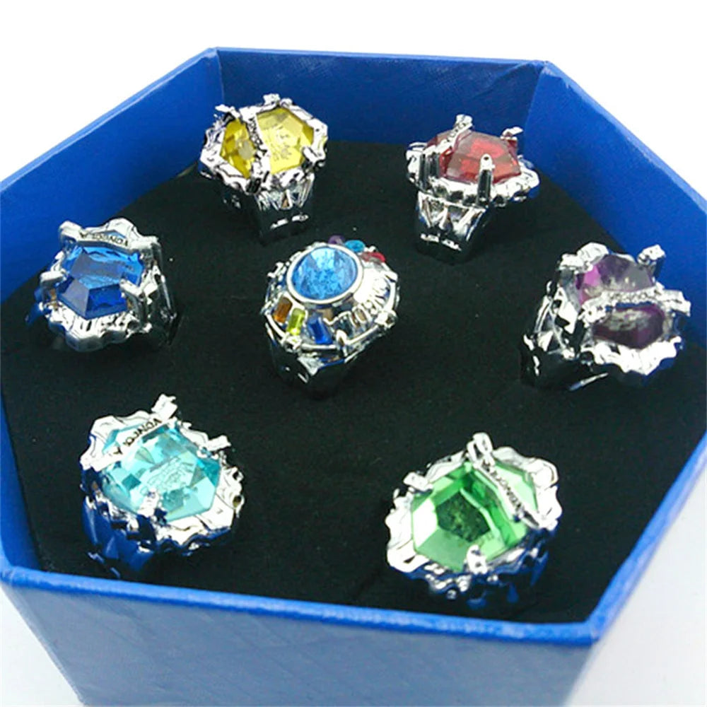 HITMAN REBORN Animation Penggli Simon Marey Hell Ring 7-Piece Gift Box Set 10th Generation Penggeli Anime Peripheral Qme