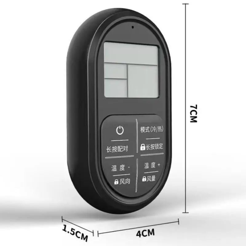 Mini Portable Universal AC Remote Control Glow Buttons LCD Display Qme