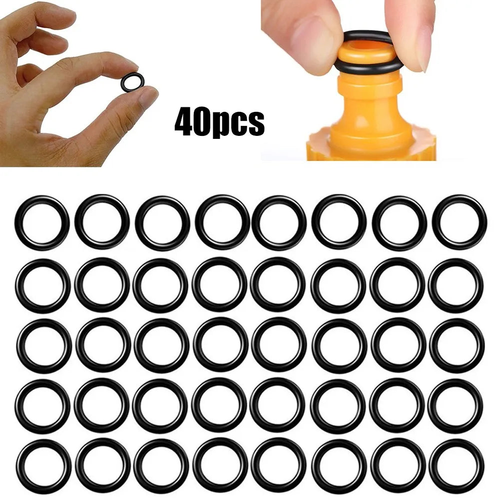 40PCS 3/8 O-Rings Kit For Pressure Washer Hose Quick Disconnect Garden Irrigation Tools Accessories Replacement Qme Default Title