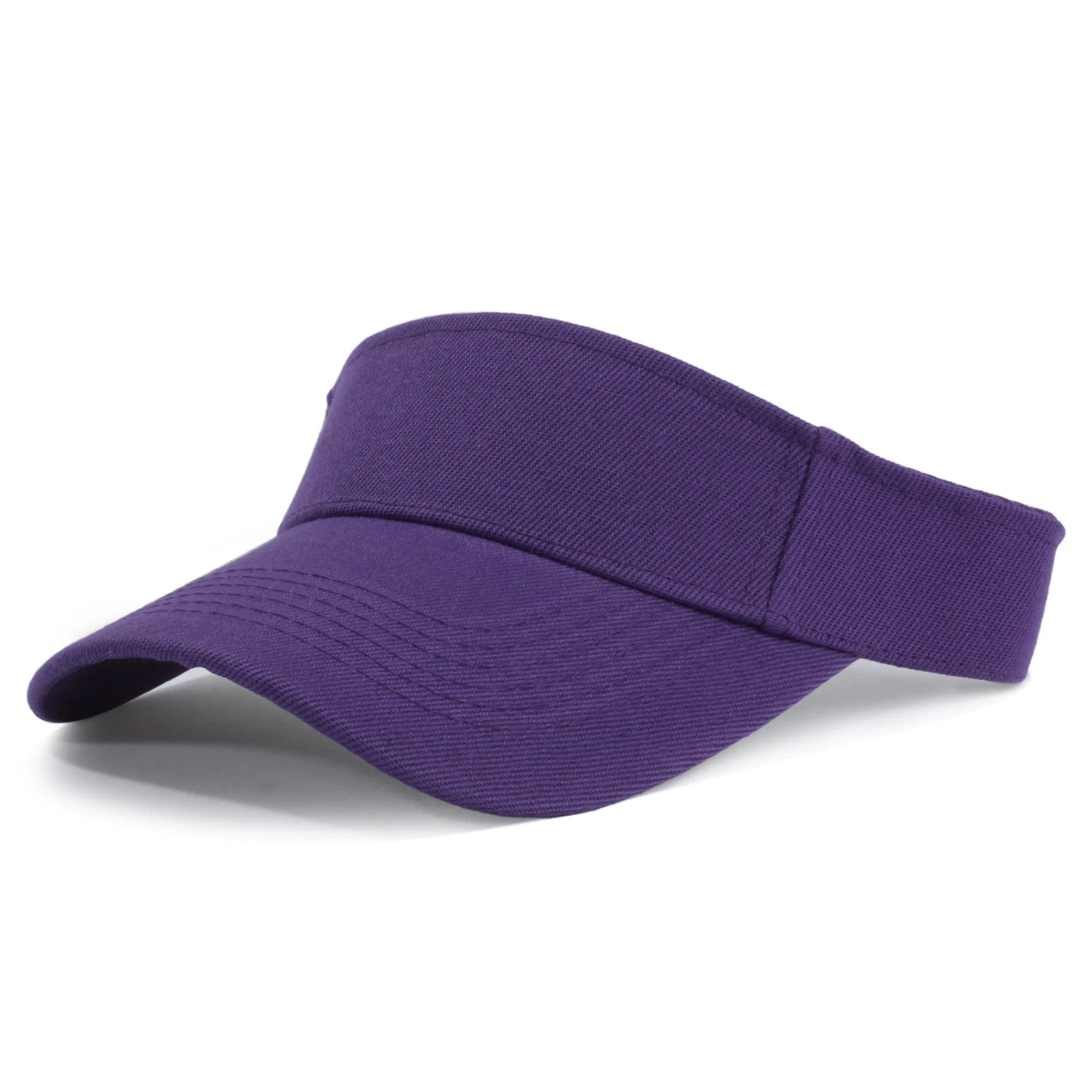 Men and Women Empty Top Sports Hat Running Hiking Sun Protection Cap Solid Color Fashion Casual Outdoor Hiking Sun Shaded Cap Qme Dark Purple One Size