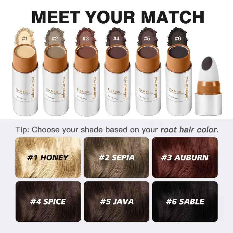 Hairline Powder Stick Waterproof Hair Root Touch Up Cover Gray Shadow Qme