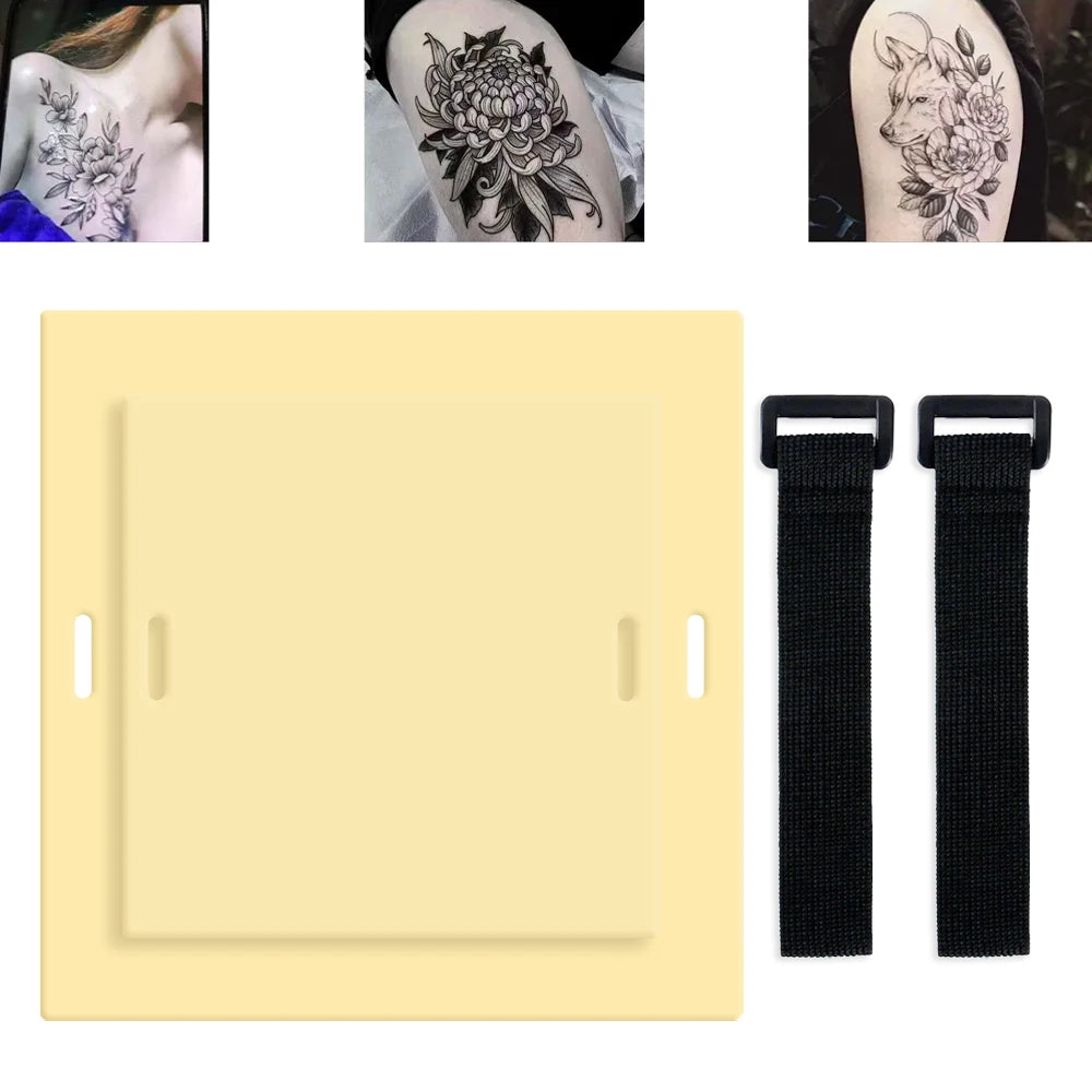 One Blank Tattoo Practice Skin Tape Bandage Microblading Silicone Artificial Fake Leather For Arm Leg Tattoo Practice Tool Qme