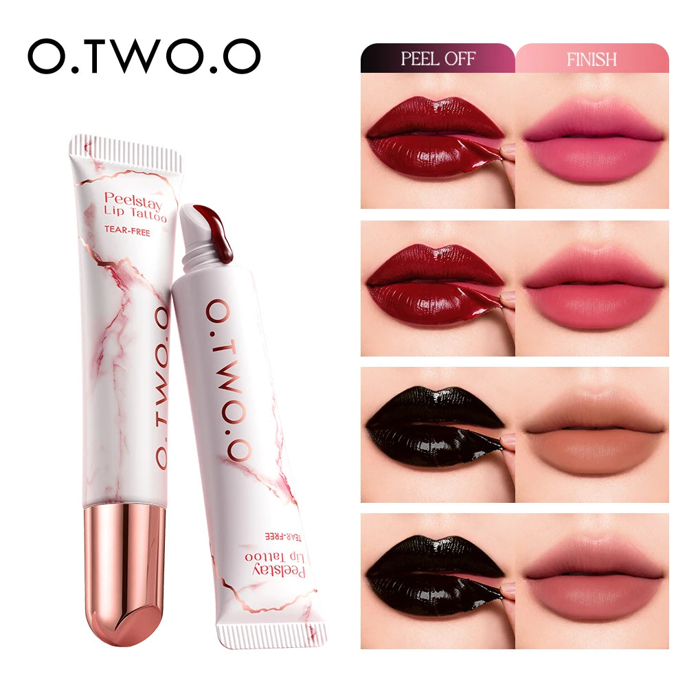 O TWO Lip Stain Tattoo Peel-off Highly Pigmented 48h Color-lock Qme