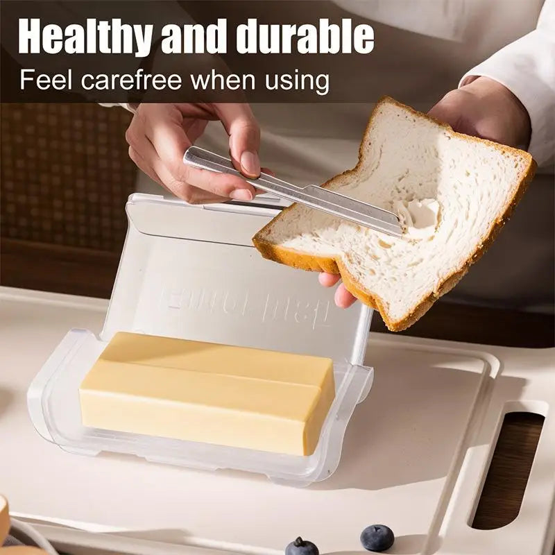 Cheese Storage Box Refrigerator Door Shelf Airtight Butter Dish Qme