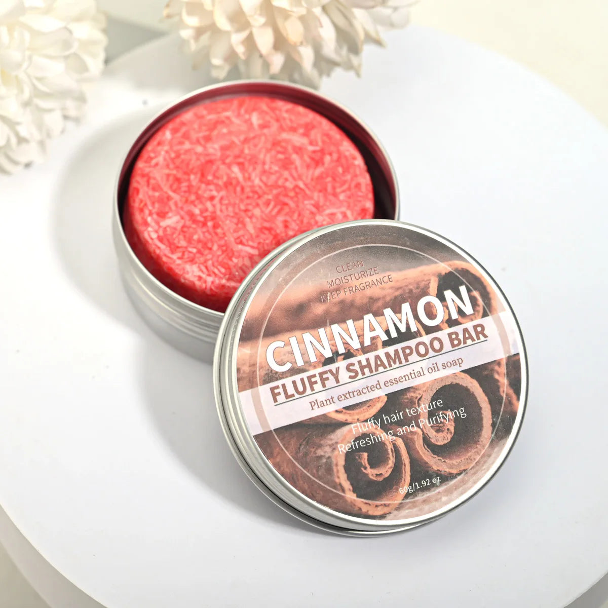 Cinnamon Essential Oil Shampoo Bar Natural Plant Spice Extract Qme