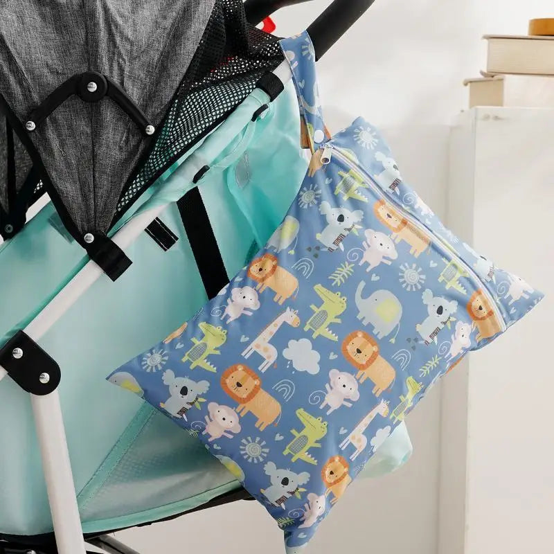 Waterproof Cloth Bag Wet Dry Bag Fashion Zipper Bag Washable Beach Pool Gym Bags For Swimsuits Wet Clothes Qme D